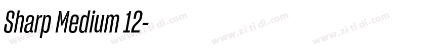 Sharp Medium 12字体转换 Sharp Medium 12字体转换